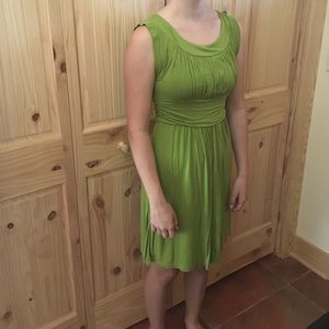 Gilly soft n comfy grass green dress