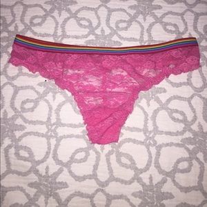 Rainbow Elastic Lace Thong 🌈 ✨Brand New✨ 🌈