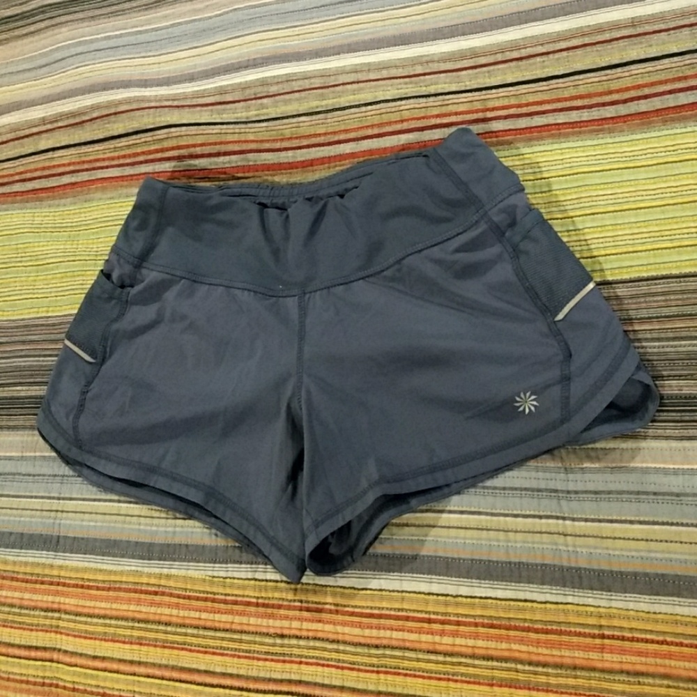 Athleta Ready Set Short Iron Blue