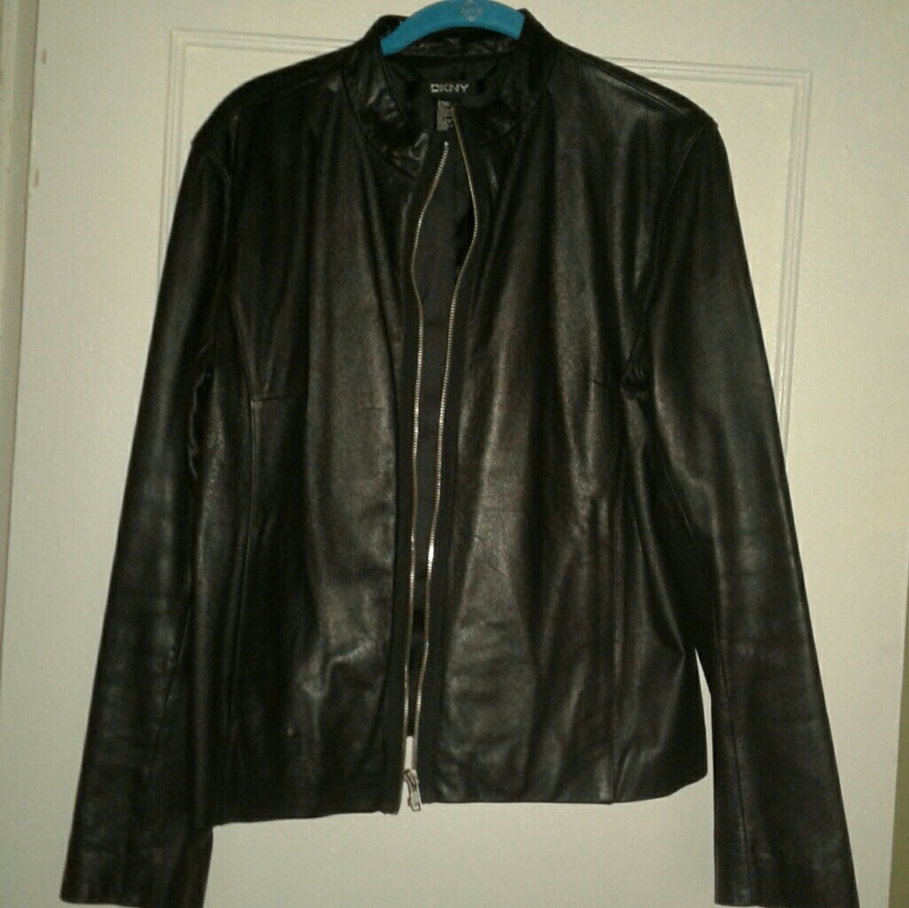 DKNY leather jacket