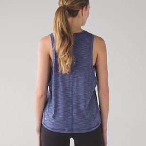 Lululemon cardio squad tank heathered hero blue 4