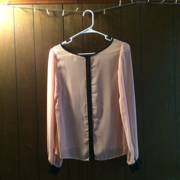 Chiffon See Through Blouse - Picture 2 of 3