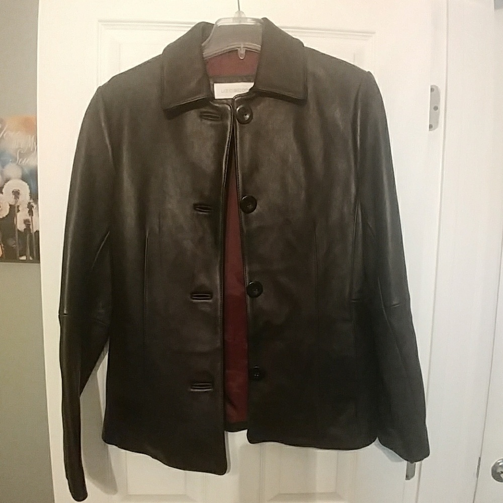 Liz Claiborne leather coat
