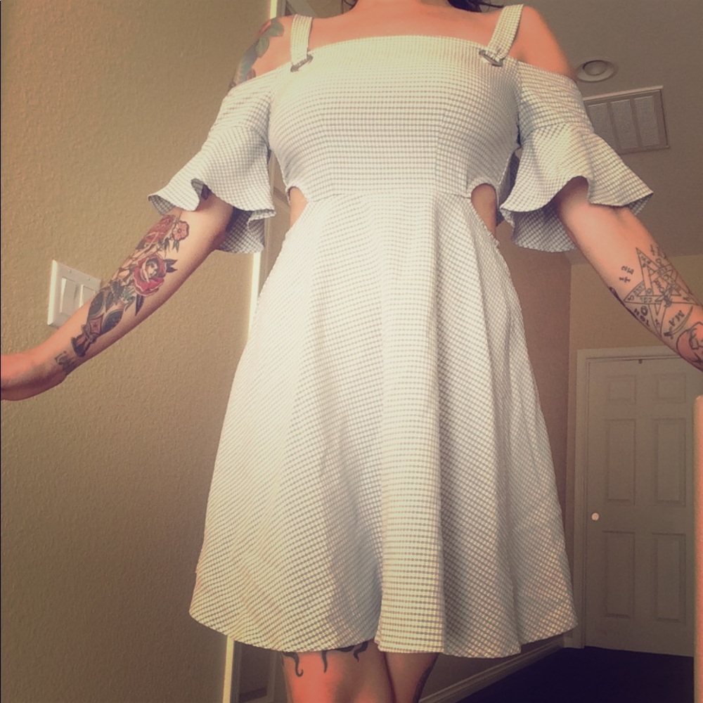Baby doll Dress with straps and slits on the side