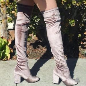 🆕 Velvet Taupe OTK Boots