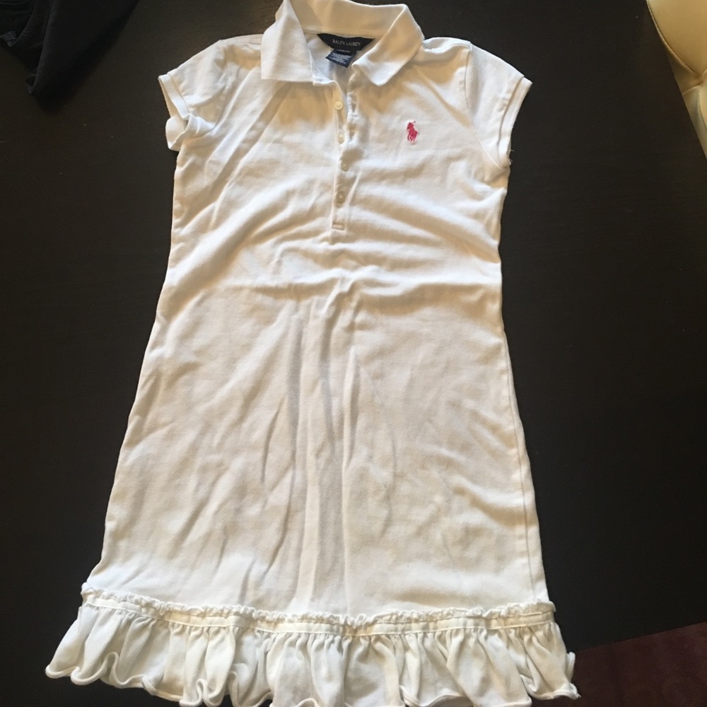 Girls white  tennis dress