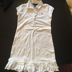 Girls white  tennis dress