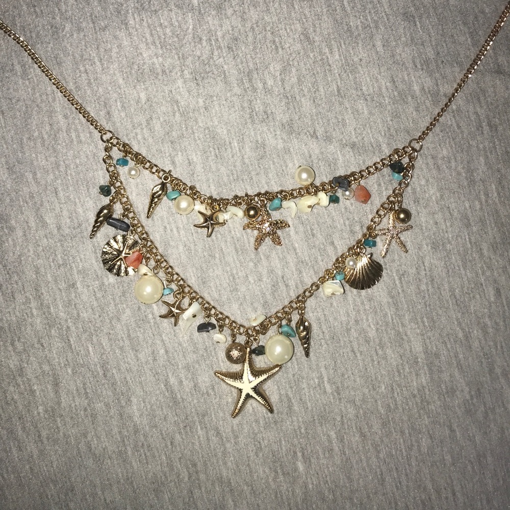 Beach statement necklace