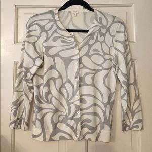 J.Crew print cotton cardigan size S