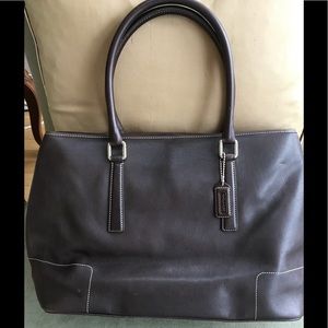 Vintage coach hamptons leather tote D1J 7757