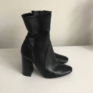Black leather Boots