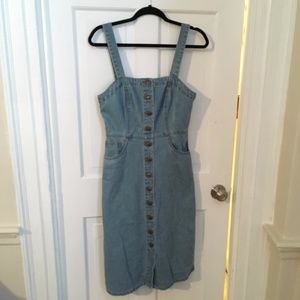 Bib style jean dress size 6