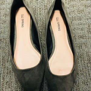Suede flats
