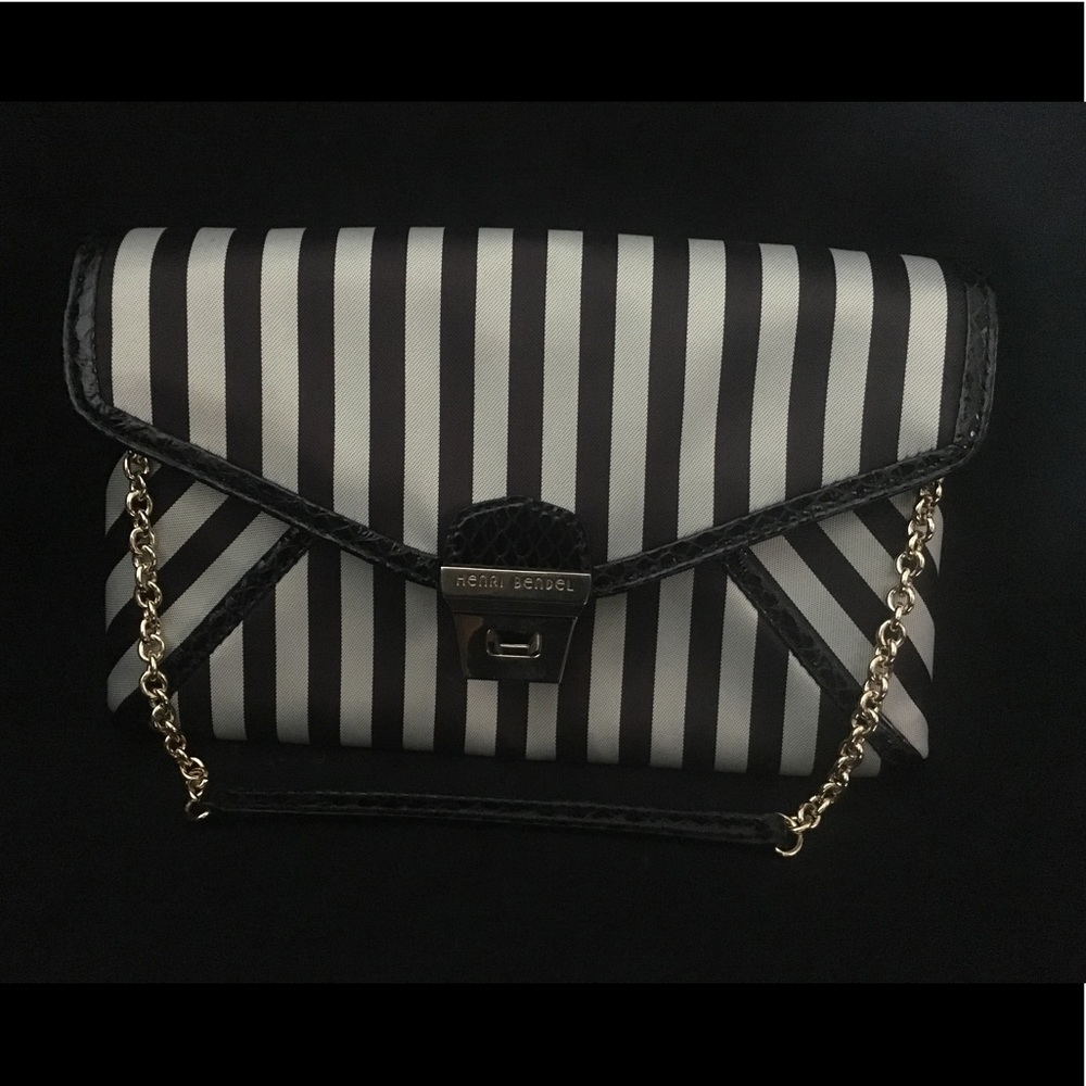 The Brown & White Clutch
