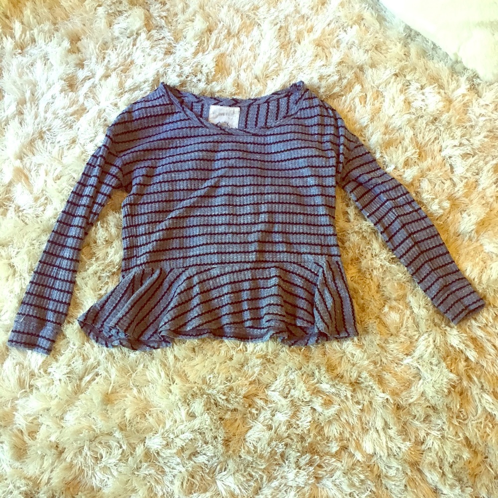 Free People Peplum thermal top