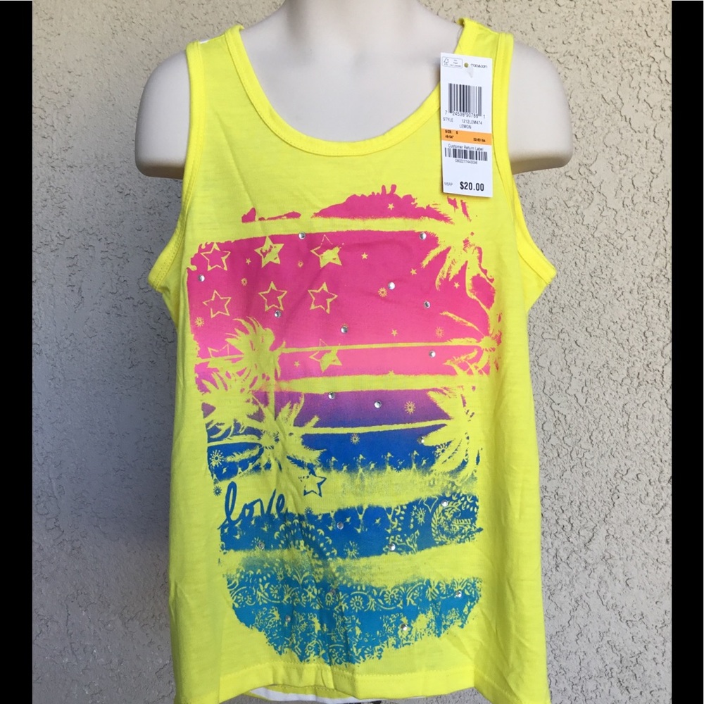 Girls’ Hi-Lo Graphic Back-Panel Tank (Size S)