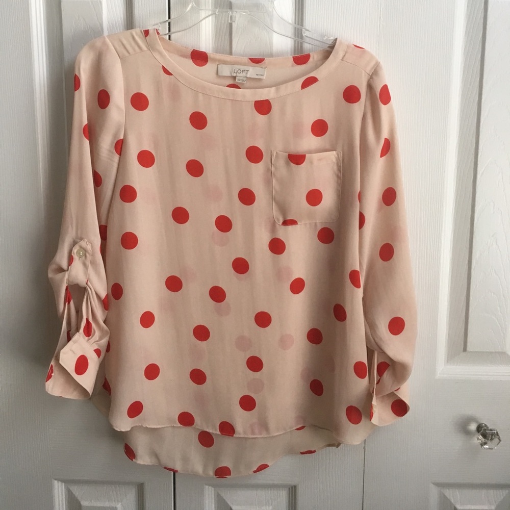 Polka dot blouse