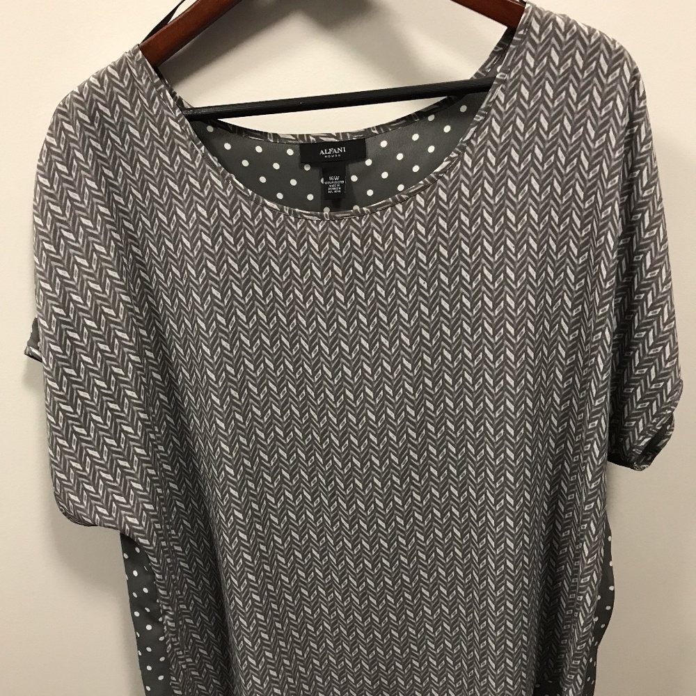 Alfani Grey Dress Shirt 16W