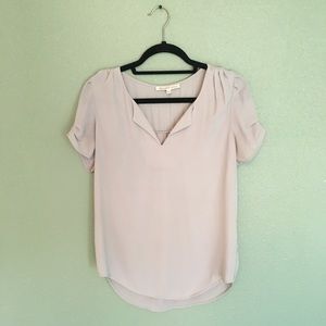 Dove Gray Daniel Rainn Short Sleeve Blouse