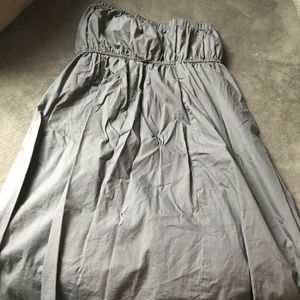 Sleeveless Sun Dress - Gray  Size Large
