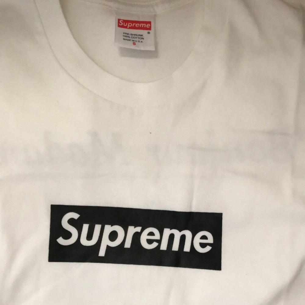 Supreme Black on White “Bonjour Madame” Tee