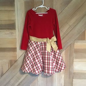 GIRLS SIZE 6 HOLIDAY DRESS BY ASHLEY ANN