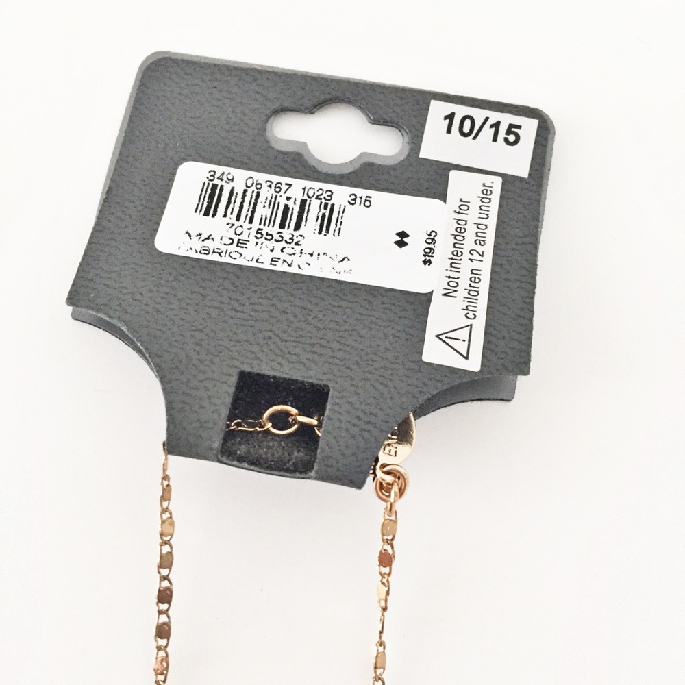 Express gold faceted pendant necklace - Picture 2 of 3