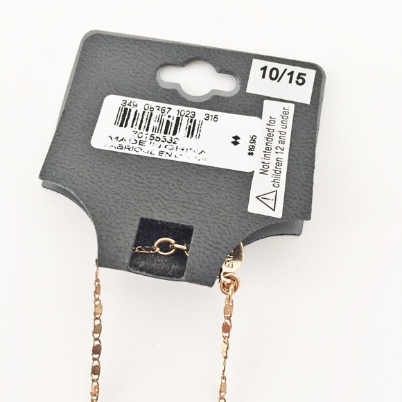 Express gold faceted pendant necklace - Picture 2 of 3