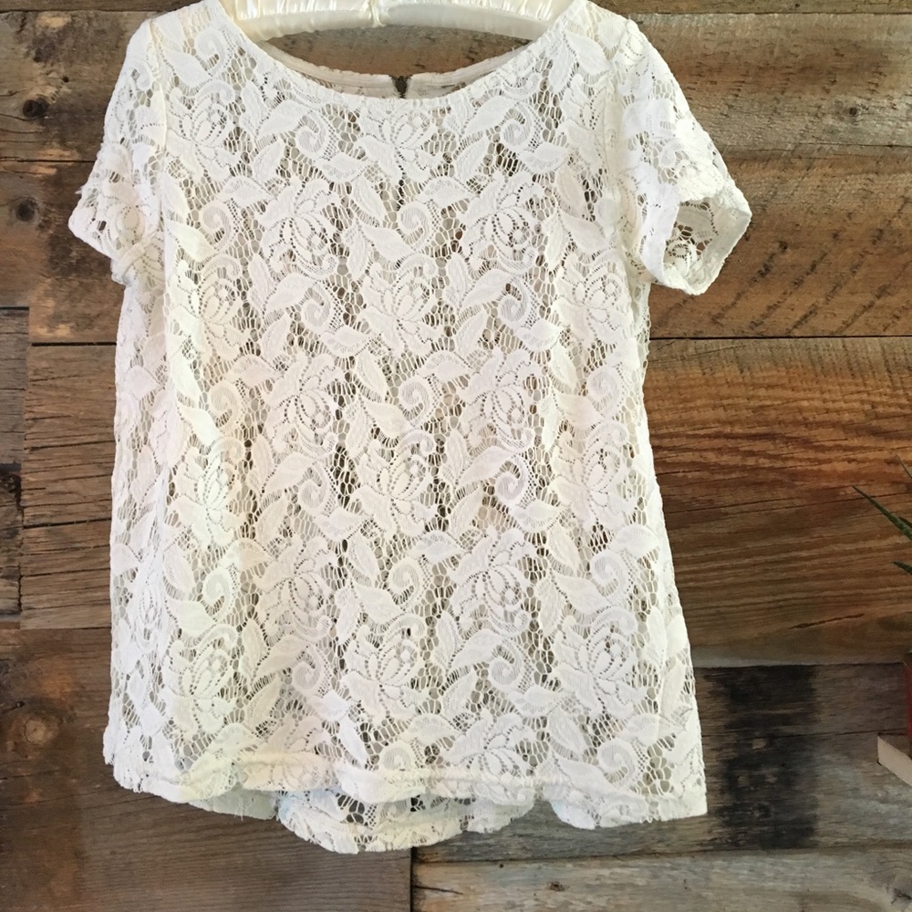 Free People Lace Top