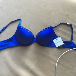 Saphire Blue Calvin Klein Push Up Bra