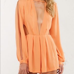 Akira Orange Romper BRAND NEW!
