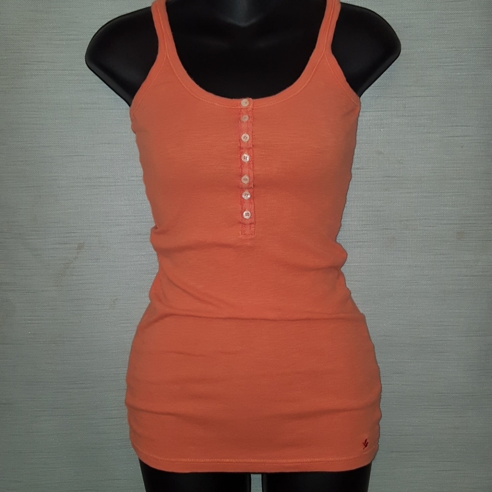 ✔5 for $13✔Orange Aerie Racer back tank