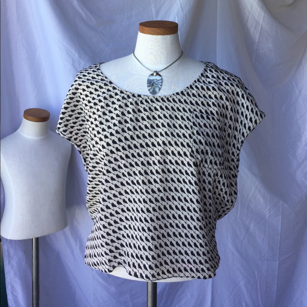 Silk bird blouse - MYNE