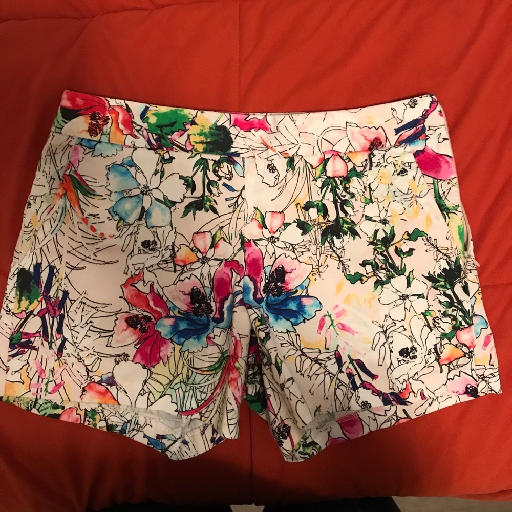 Express floral dress shorts