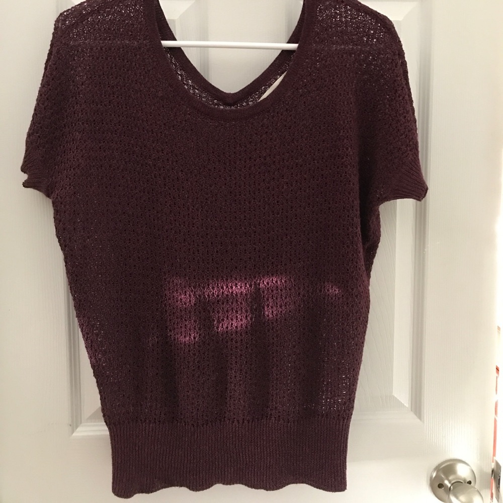 Loft wine colored top