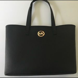 Black, Micheal Kors Tote Bag