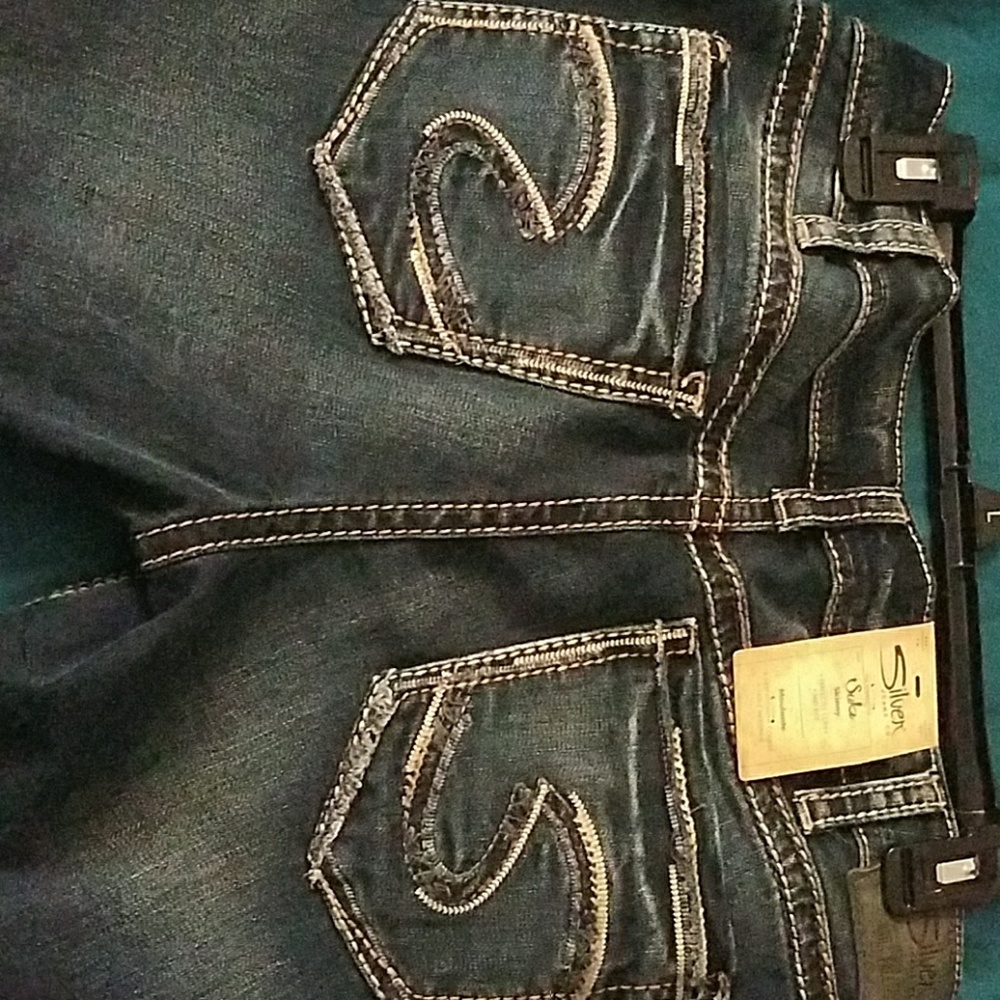 Siver skinny jeans