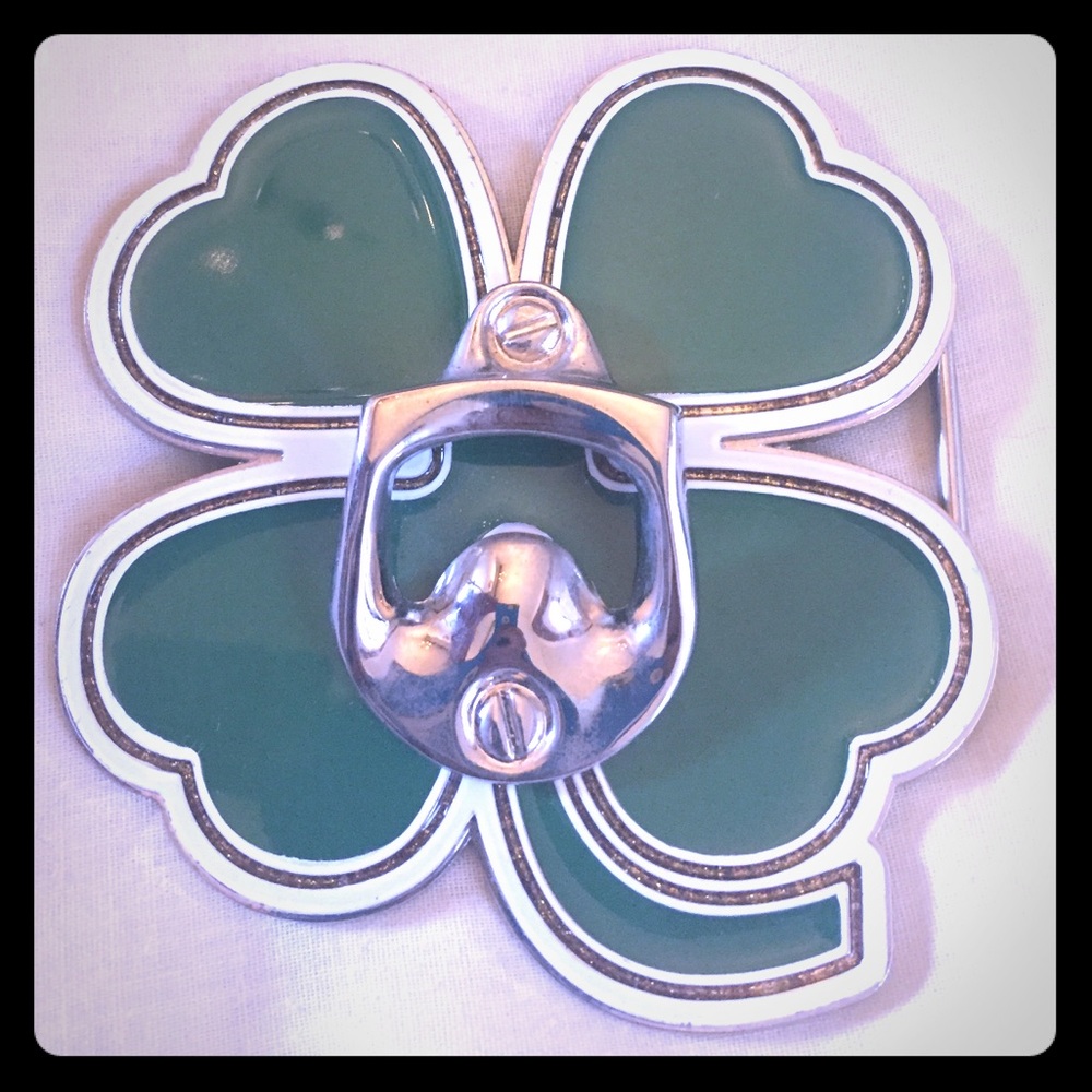 Luck Clover Belt Buckle