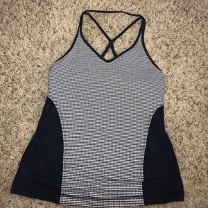 Navy and White lulu tank