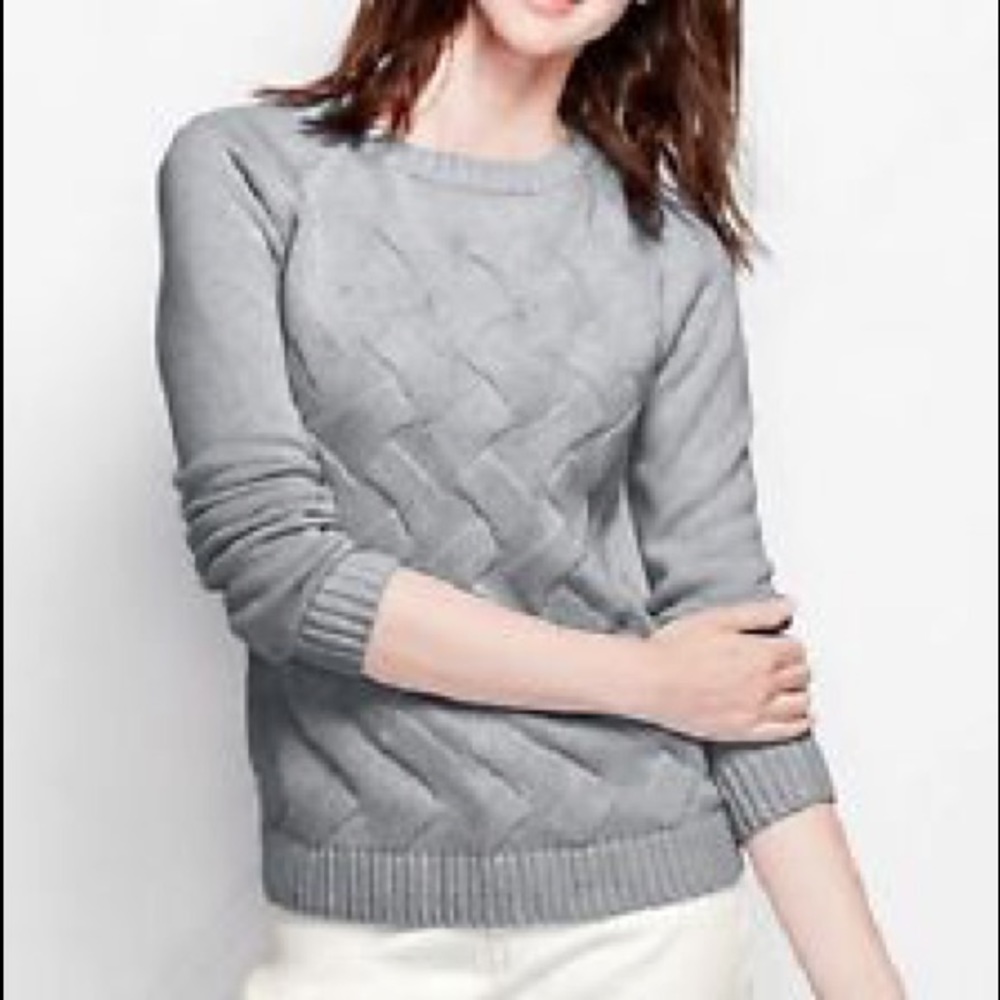 NWOT Lands End Drifter Texture Sweater