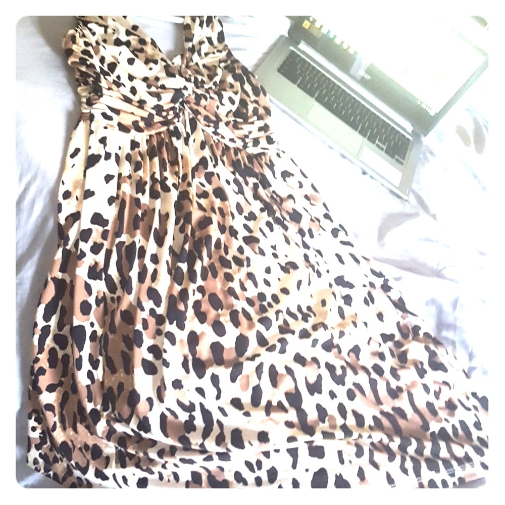 Boston Proper animal print dress