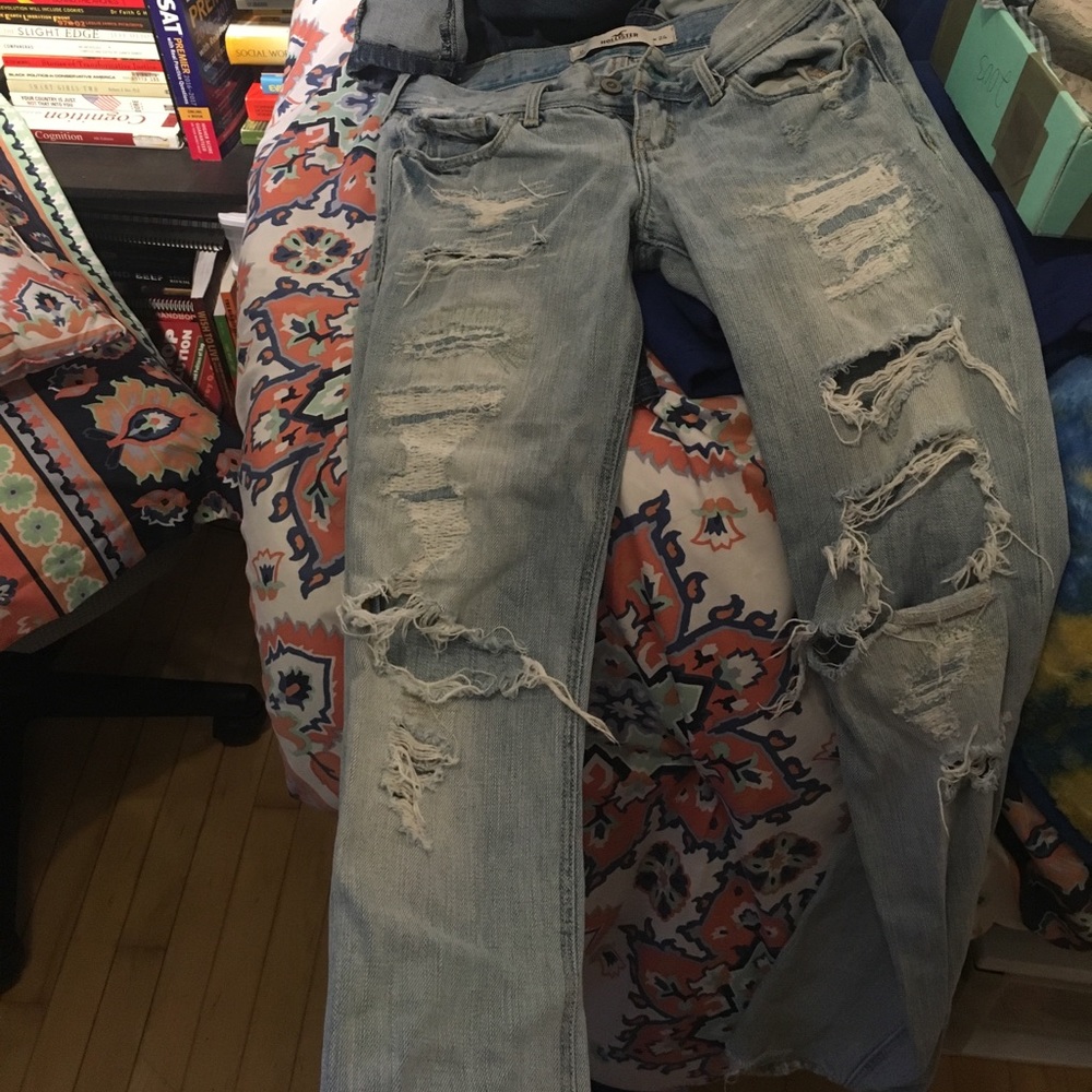 Distressed jeans