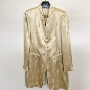 Dana Buchman Gold *2 PIECE* Skirt Suit size 12