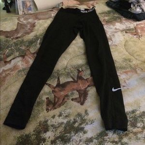 All black Nike Pro leggings gently worn