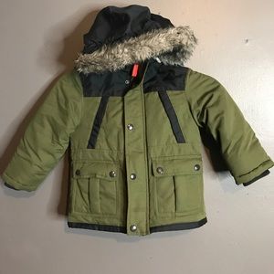 Toddler boys winter coat, lightly worn