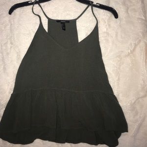 Olive green summer top