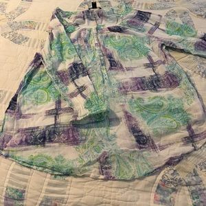 Paisley light cotton gauze shirt