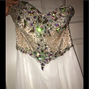 White Prom dress