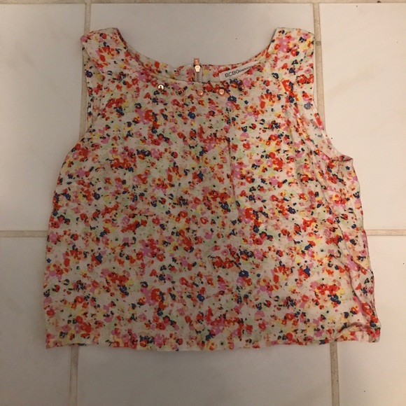 BCBGeneration floral too w/ Zip Back size XS - Picture 1 of 4