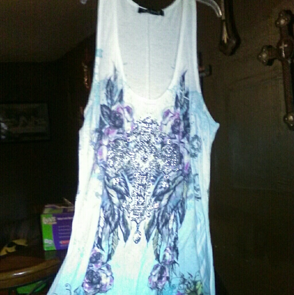 Urban X embellished cross tunic